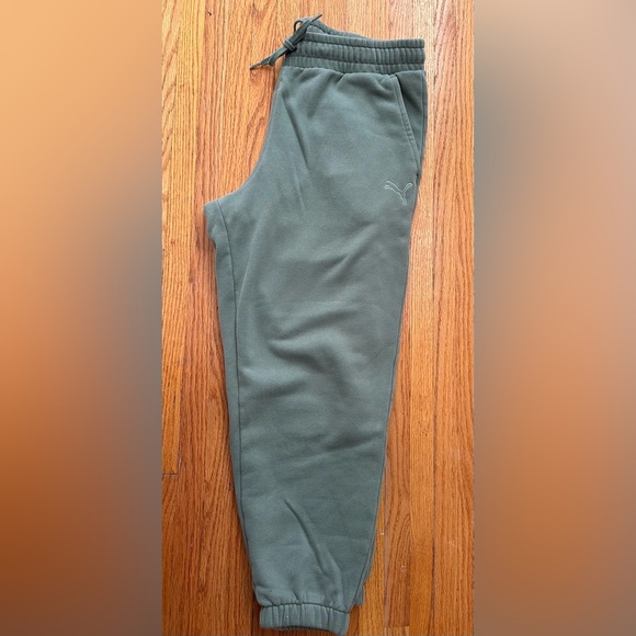 Puma Olive Jogger Pants - Picture 5 of 9